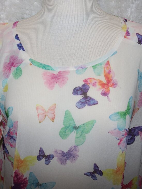 Indigo Soul butterfly tunic size large - Picture 2 of 6